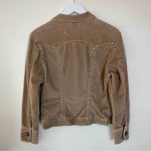 Vintage Y2K Z Cavaricci Cropped Corduroy Jacket Size Small Tan - Picture 7 of 8